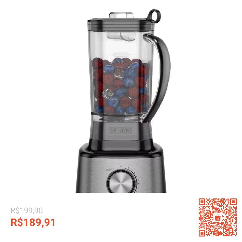 Liquidificador Philco 1400W 3L 12 Velocidades Inox PLQ2100PI