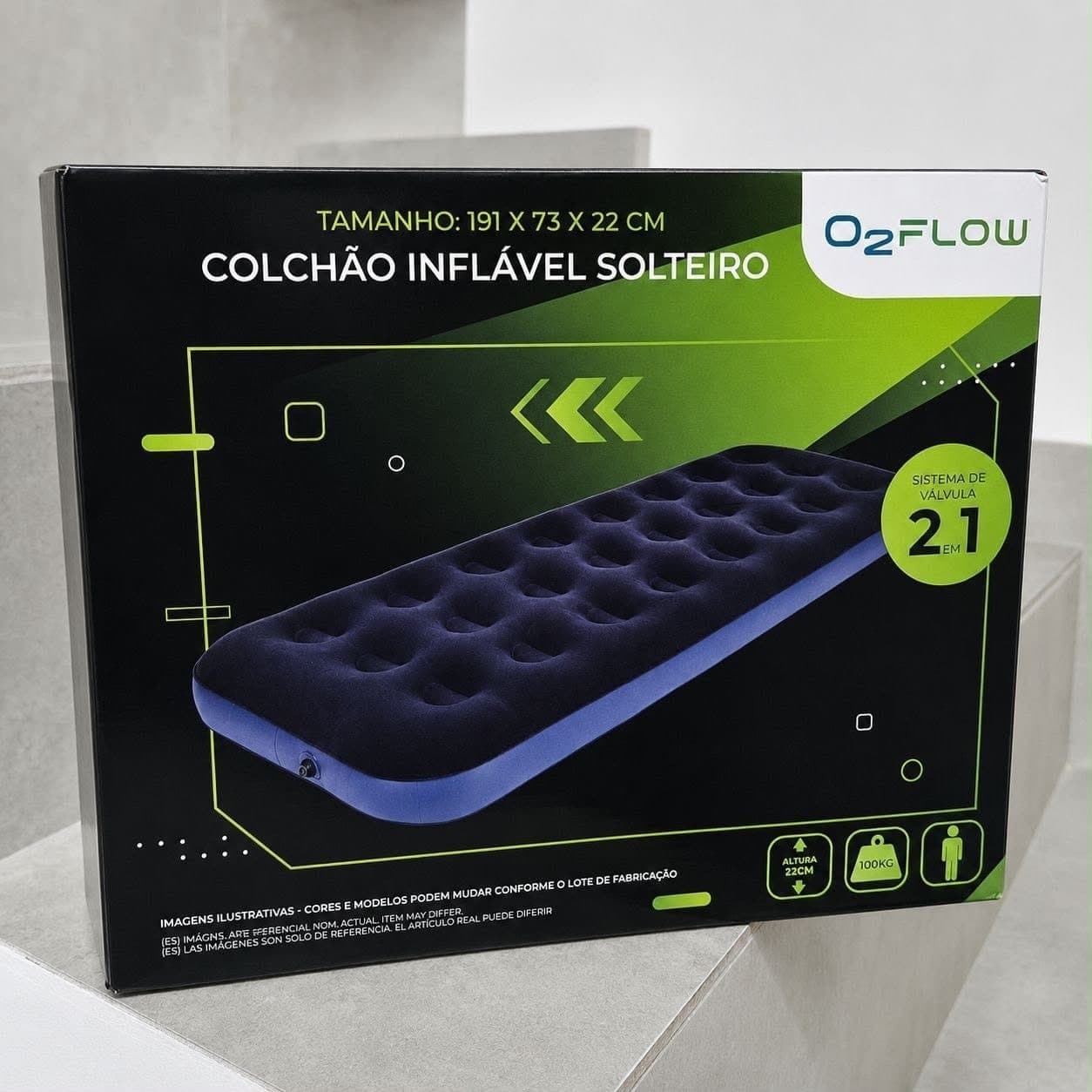 Colchão Inflável Solteiro O2Flow